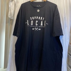 AAR All American Roughneck black t shirt size 4xl new short sleeve